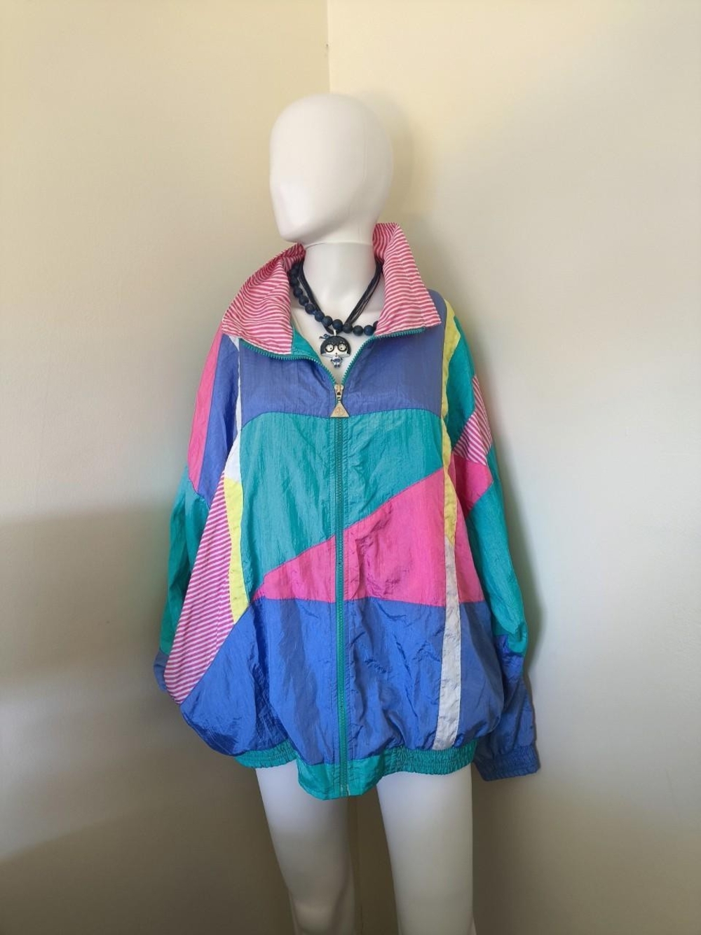 Vintage 80s/90s Casual Isle Colorblock Windbreaker XL